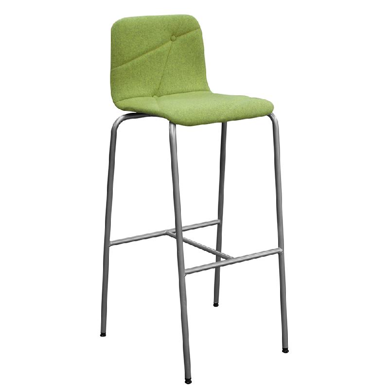 Tabourets de restaurant couture - Dimensions : H110 x L40 x P45 cm - Hauteur d'assise 80 cm_0