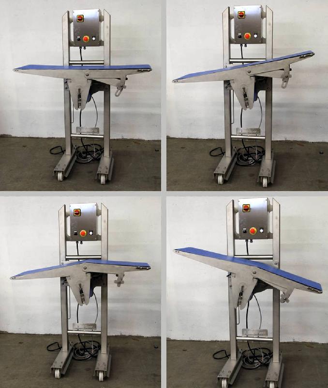 Convoyeur - tapis de liaison avec compensation de hauteur - structure en acier inoxydable_0