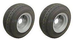 20.5x8-10 roues de remorque 8ply high speed road legal tyres, 4 stud rim - set of 2_0