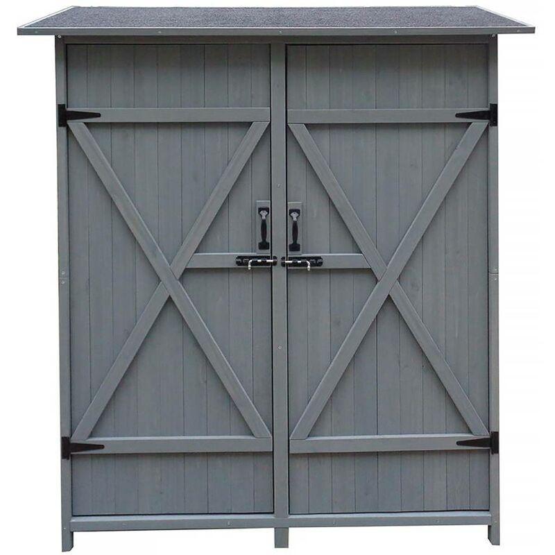 ARMOIRE DE JARDIN ESPACIO 140 X 49 X 162 CM ANTHRACITE Comparer les prix de ARMOIRE DE