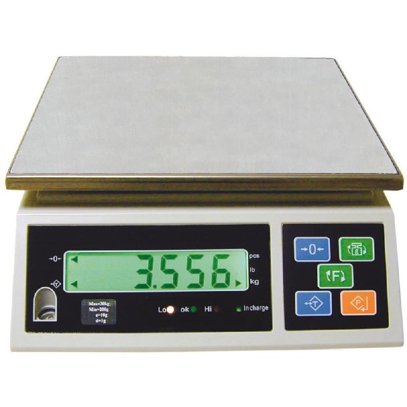Balance industrielle de précision - capacité 6 kg - graduation 0,5 g - plateau inox 280 x 230 mm_0