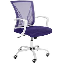 CLP Fauteuil de bureau Tracy Blanc/Violet - violet polyester 191568636_0