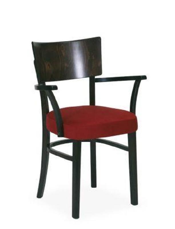 Fauteuil Leslie - chaise de restaurant avec assise rembourrée_0