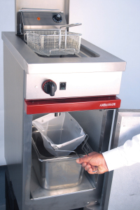 Filtre pour huile de friture manuel - Jusqu'à 15L - MIROIL - Réf FHM2B230 avec support inox et poche de filtration 90µm_0