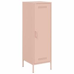 HELLOSHOP26 - Buffet bahut commode armoire meuble de rangement organisateur cuisine salle de séjour salon haut 36 x 39 x 113 cm acier Rose 02_003515_0