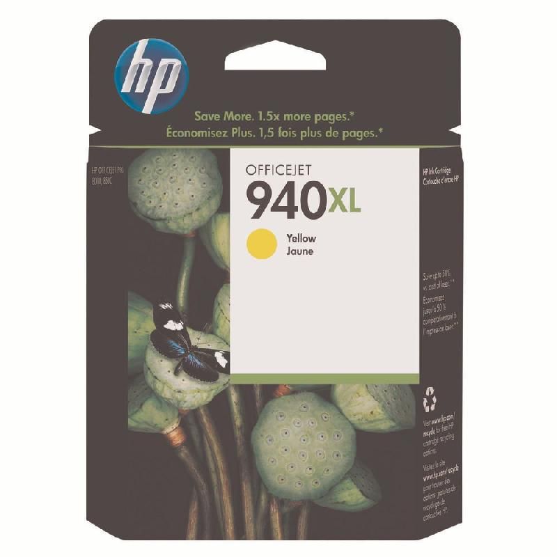 HEWLETT PACKARD CARTOUCHE D'ENCRE 940XL (C4909AE) - GRANDE CAPACITÉ - COULEUR: JAUNE