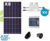 Kit solaire autoconsommation 3000W Envertech - 8 panneaux monocristallins et 4 micro-onduleurs EVT720_0