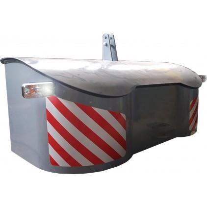 Masse avant pour tracteurs - Référence : MS-F - Acier S355, béton avec magnétite, 300 kg à 2500 kg_0