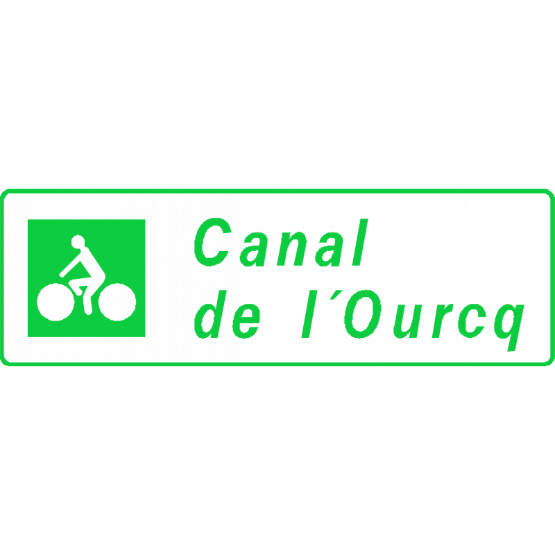 Panneau Dv12 - Identification itinéraire cyclable avec symbole SC2 - WP Signalisation_0