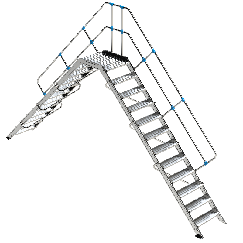 Plateforme double accès 45° 2 x 12 0,60 x 5,57 2,42 3,92_0