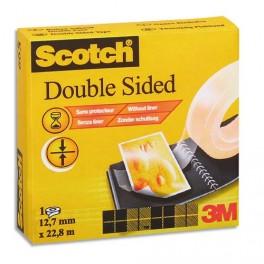 SCOTCH RUBAN ADHÉSIF DOUBLE FACE 12MM X 3, EN BOÎTE, POUR ASSEMBLAGE DÉFINITIF, 665