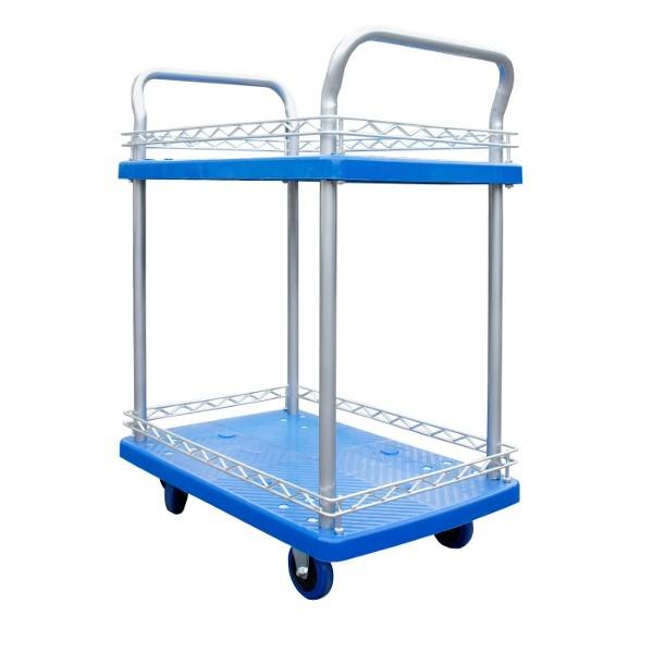 Servante d'atelier Rolléco - 2 plateaux avec surface antidérapante - Charge 150kg_0