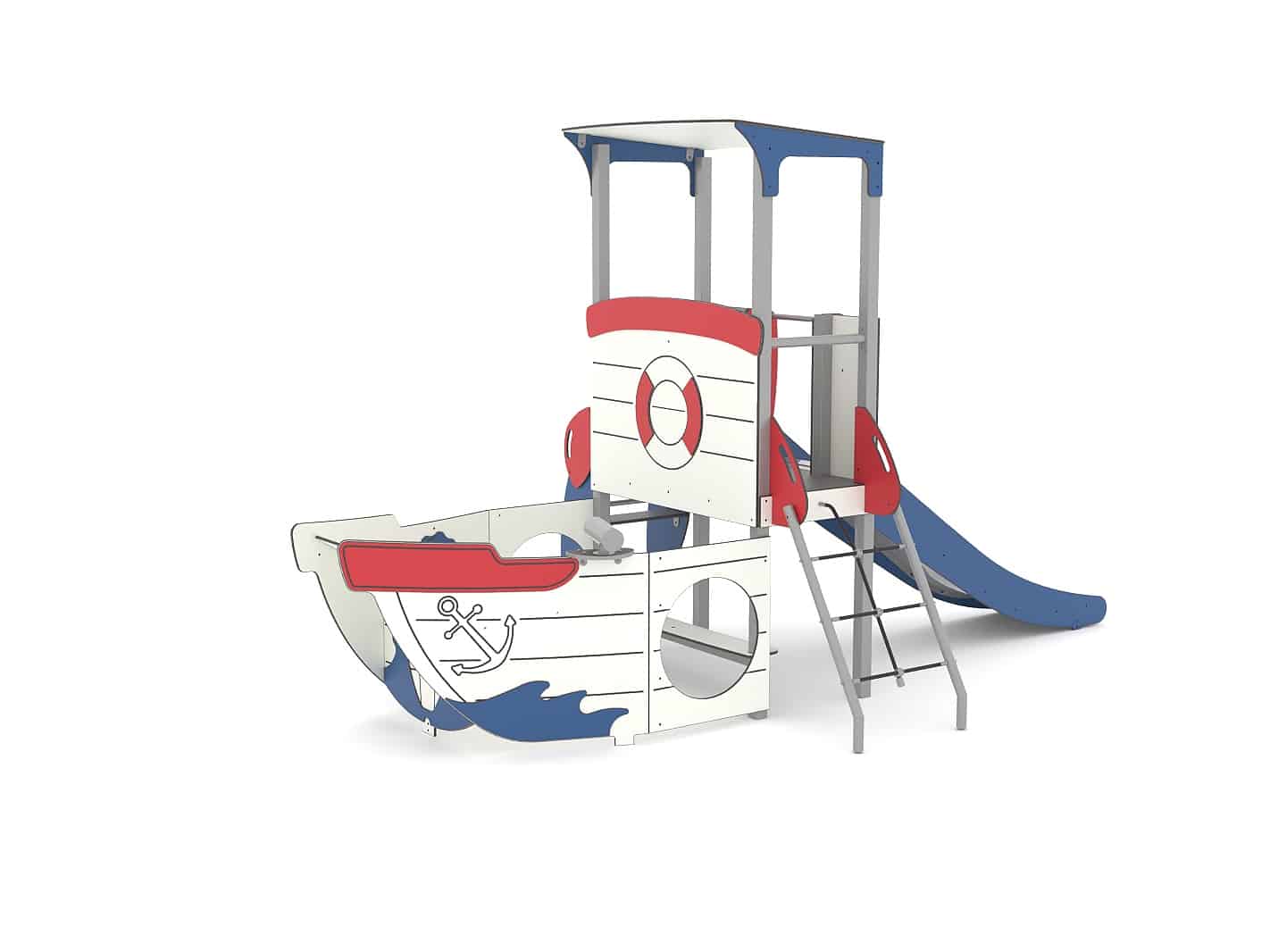 Structure multi-activités métallique mer - LD1MT21090 - Ludoparc - Pour enfants dès 1 an - Capacité 12 personnes_0