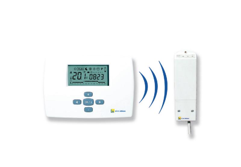Thermostat mural programmation hebdomadaire avec radio fréquence colis trl7.26rf réf 7716780150_0