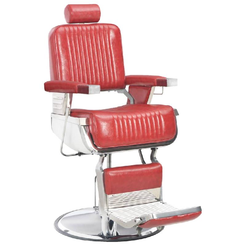 Vidaxl chaise de barbier rouge 68x69x116 cm similicuir 110169_0