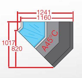 VITRINE RÉFRIGÉRÉE BOUCHERIE TRAITEUR ANGLE FERMÉ 45°(OASI2/AC45)_0