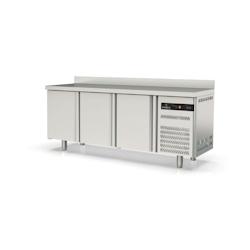 CORECO Meuble Snack 600 - 3 Portes Pleines - -2/+8 - 2020X600X850 - Interieur Et Exterieur Inox Aisi 304 TSR-200-S - Acier inoxydable 18/10 TSR-200-S_0