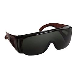 Coverguard - Lunettes de sécurité  teintées IR5 anti-rayures K avec monture polycarbonate VISILUX (Pack de 10) Noir Taille Unique - 3435241604057_0