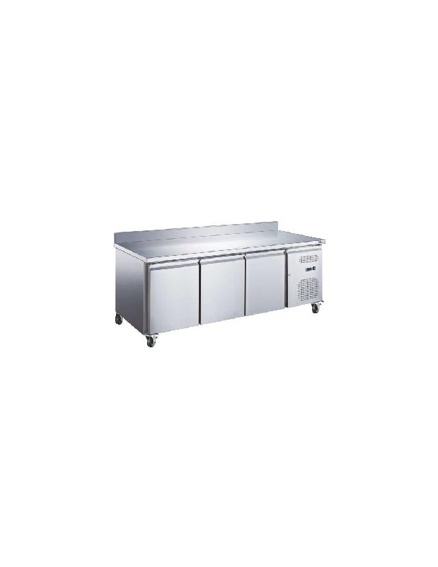 Desserte réfrigérée positive adossée 3 portes GN 1/1 - Inox AISI304 - Volume net 417 litres - AA3PD_0
