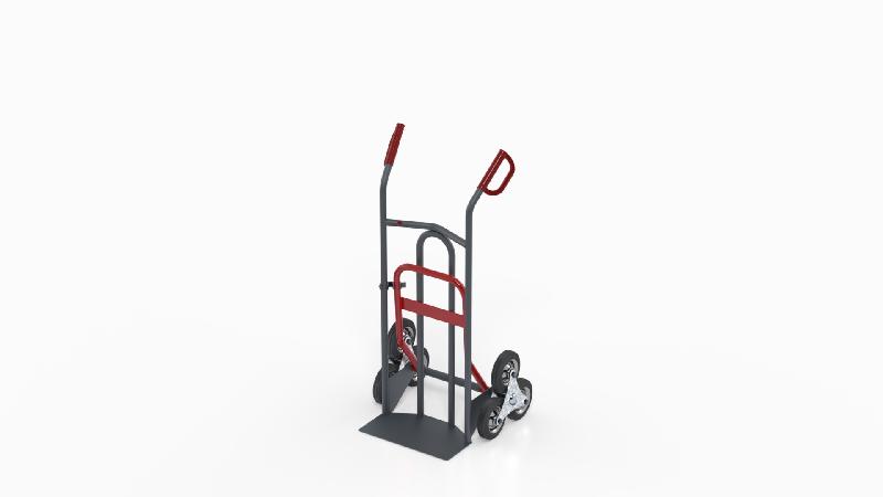 Diable de manutention pelle fixe - bavette repliable - charge 250 kg - Roues caoutchouc semi-élastique - Marque Rolléco_0