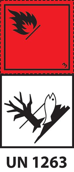 Étiquette de danger classe X + MDPE en rouleau - 10x23 cm - 46140_0