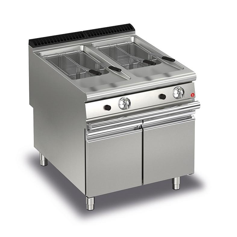 Friteuse gaz monobloc - 15 + 15 litres - 90QFRIG815 - 13+13 kW - cuves 15L x2_0