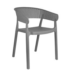 García de Pou Garcia de Pou 4 Unités - Chaise Empilable 'Supra-Tek'  51X53X73 Cm Gris Pp - gris plastique polypropylène 270.57_0