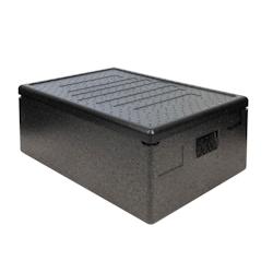 GILAC Conteneur isotherme 600 x 400 mm - 53 L - ouverture par le haut - Noir G005341 - noir 3573678699793_0
