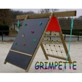 Grimpette - Jeu à grimper pour enfants - Mur d'escalade avec filet - Conforme EN 1776_0