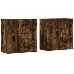 Helloshop26 - Buffet bahut commode armoire meuble de rangement organisateur cuisine salle de séjour salons lot de 2 79 x 38 x 80 cm 02_0036750 - 3000_0