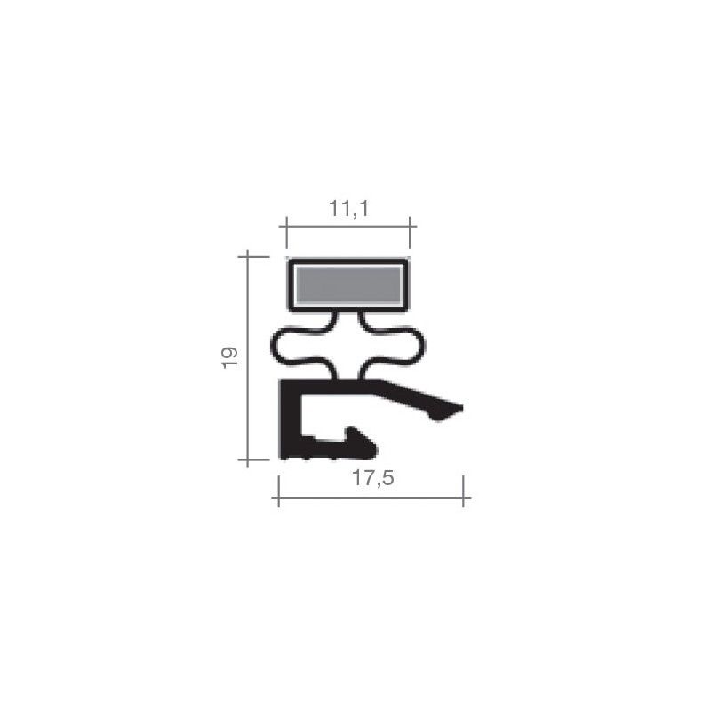 Joint JPAB118G - Sur mesure - Coloris gris - Pour chambre froide et applications variées_0