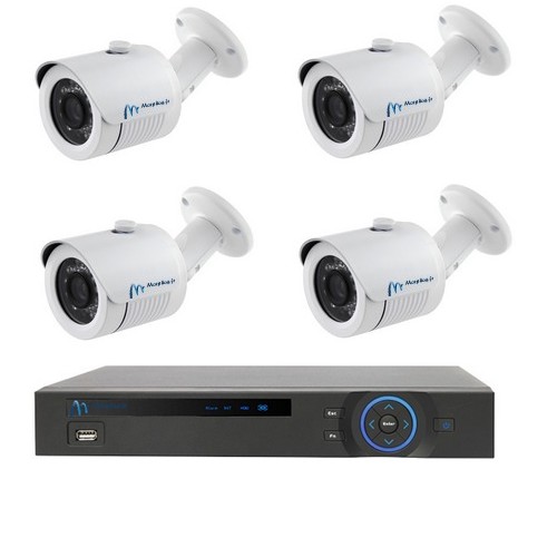 Kit de surveillance professionnel HDCVI - 4 caméras 1.3 mégapixels - DVR 4 canaux - Disque dur 1TB - IP66_0