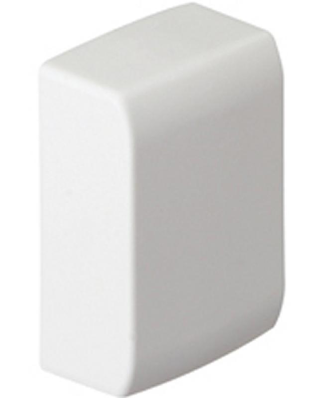 Lot de 2 embouts blancs pour moulure - 3.4 x 1.5 cm - PVC - Accessoires de finition_0