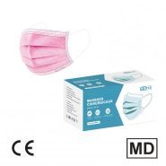 P9204 - Masque chirurgical rose type 2 - 3 couches non-tissées - Made in France - Drivecase_0