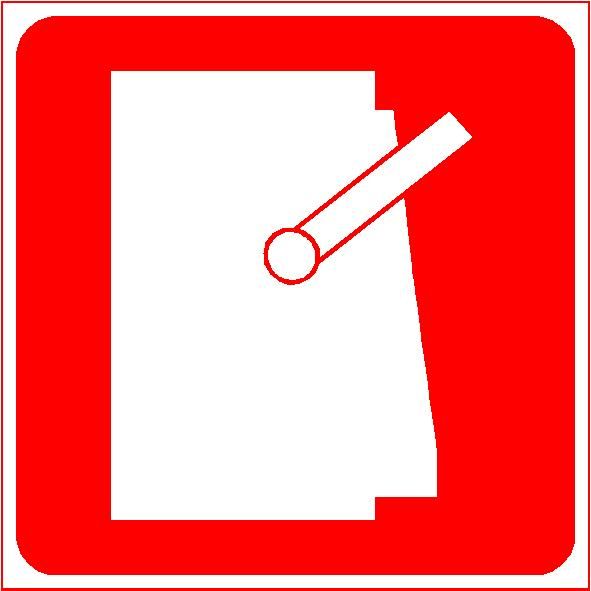 Panneau de signalisation - Arrêt d'urgence - Fabrication sur-mesure - Fabrication française - Vinyl adhésif ou PVC 1 mm_0