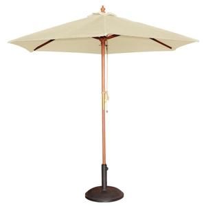 PARASOL ROND ÉCRU 2,5M OU 3M 2.5M (DIA) X 2.37M (HAUT)