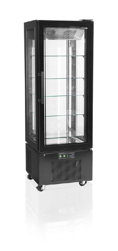 Réfrigérateur à porte vitrée positif professionnel - 650x650x1950 mm - UPD400-C_0