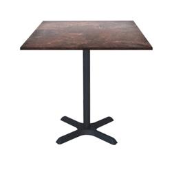 Restootab - Table 70x70cm - modèle Dina rouille roc - marron TB-DIN-7070S-ROU.ROC_0