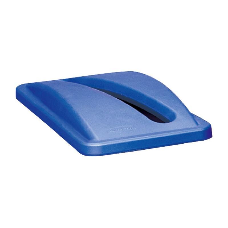 RUBBERMAID COMMERCIAL PRODUCTS COUVERCLE RUBBERMAID - TRI-SÉLECTIF - SLIM JIM - BLEU