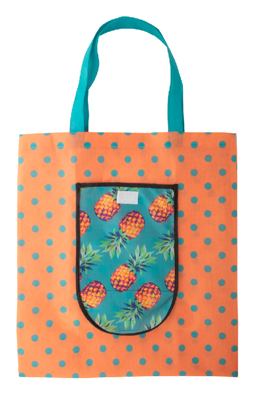 Sac shopping non-tissé personnalisé - pliable avec fermeture velcro - impression sublimation totale - 80g/m2_0
