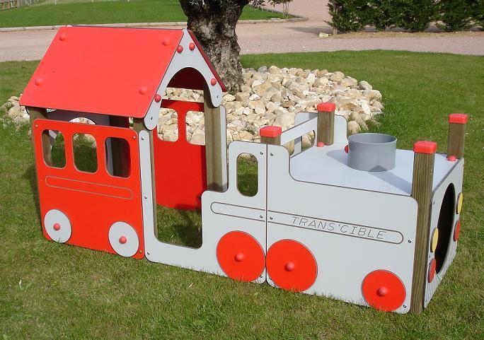 Structure de jeux pour enfants 1 à 6 ans DEDALE TRAIN_0