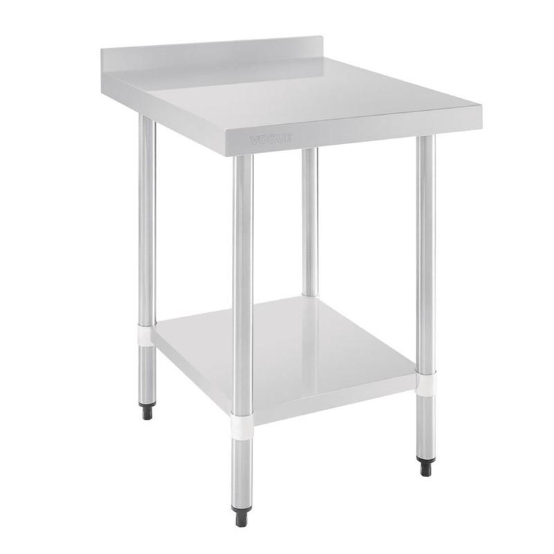 Table en acier inoxydable avec rebord - GJ505 - 600x700x900mm - charge maximum 250 kg_0