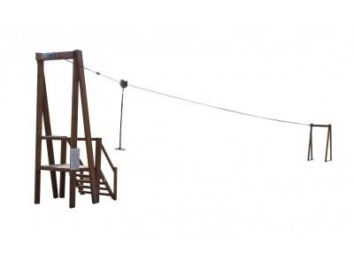 Tyrolienne en bois pour enfants de 4 à 14 ans - fabrication française, normes européennes_0