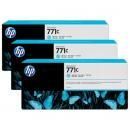 3* CARTOUCHE JET D'ENCRE CYAN CLAIR POUR DESIGNJET Z6200 (N°771)