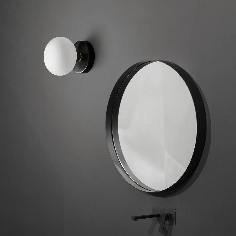 SFORZIN APPLIQUE MURALE MOSE EN VERRE, DIMMABLE, LAITON