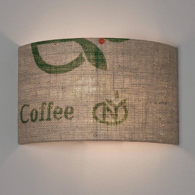 LUMBONO APPLIQUE N°67 GRAINS DE CAFÉ, SACHET TOILE DE JUTE