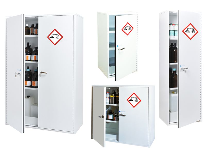 Armoire de sécurité pour produits corrosif - double paroi fermeture automatique_0