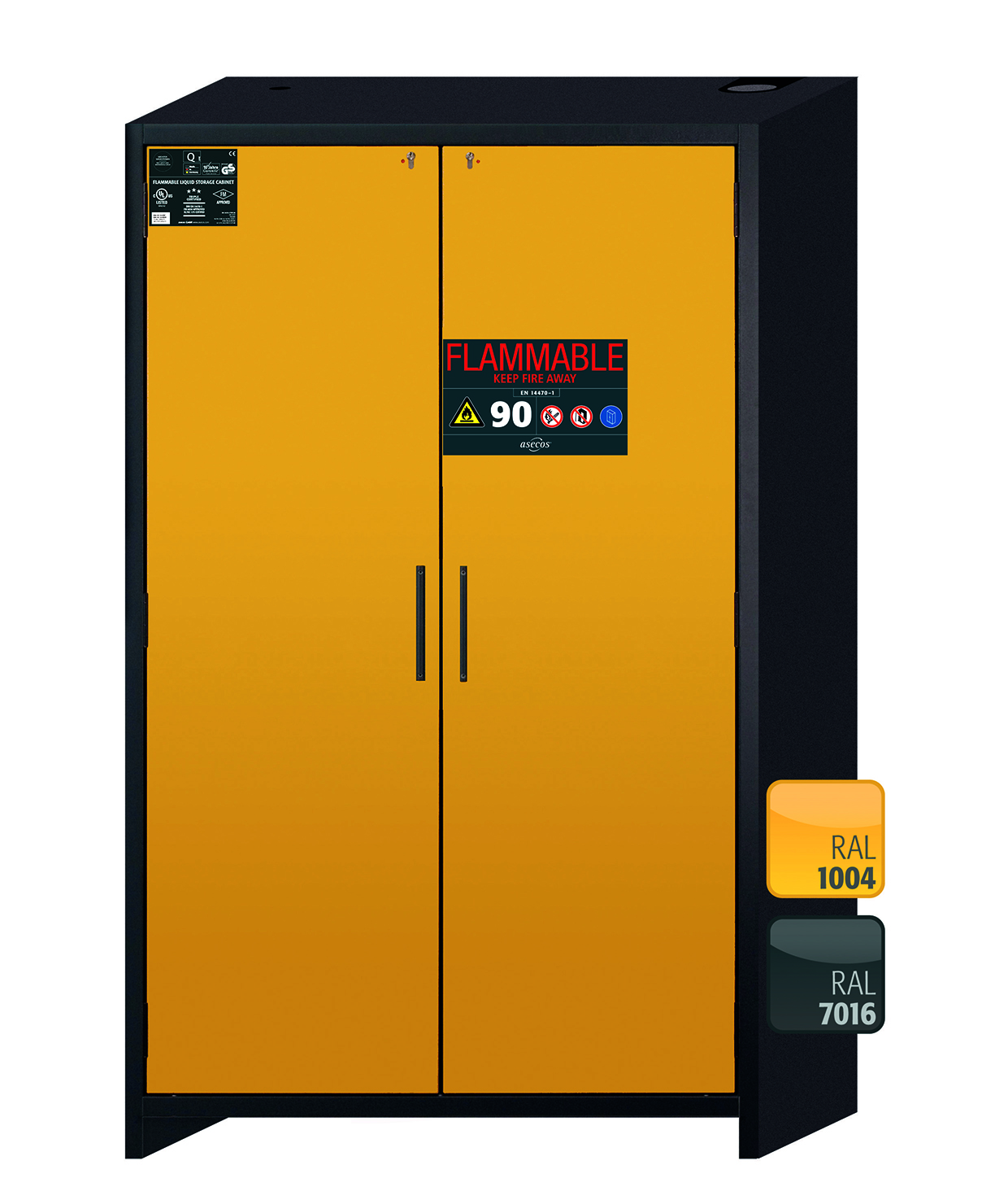 Armoire de sécurité Q-CLASSIC-90 modèle Q90.195.120.FU.WDAS - Réf 37584-040-34639 - stockage substances dangereuses inflammables_0