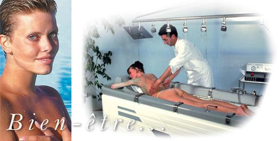 Baignoires de soins hydrothérapeutiques - Algocompact avec bains bouillonnants, douches sub-aquatiques et station d'affusions_0