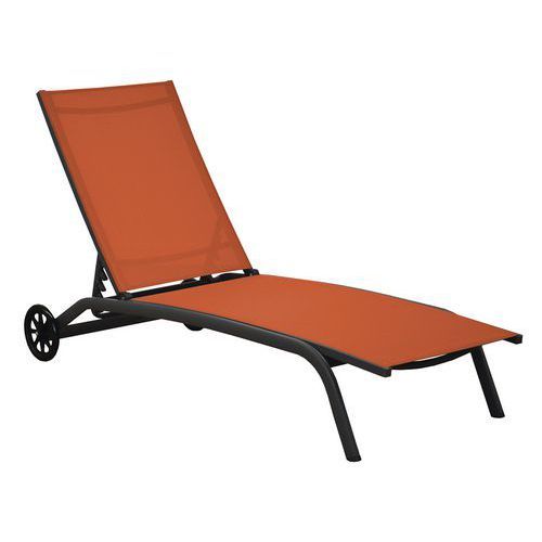 BAIN DE SOLEIL LIT CELIO GREY/PAPRIKA